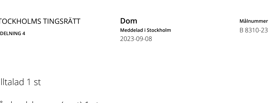 PRESSMEDDELANDE 8 september 2023